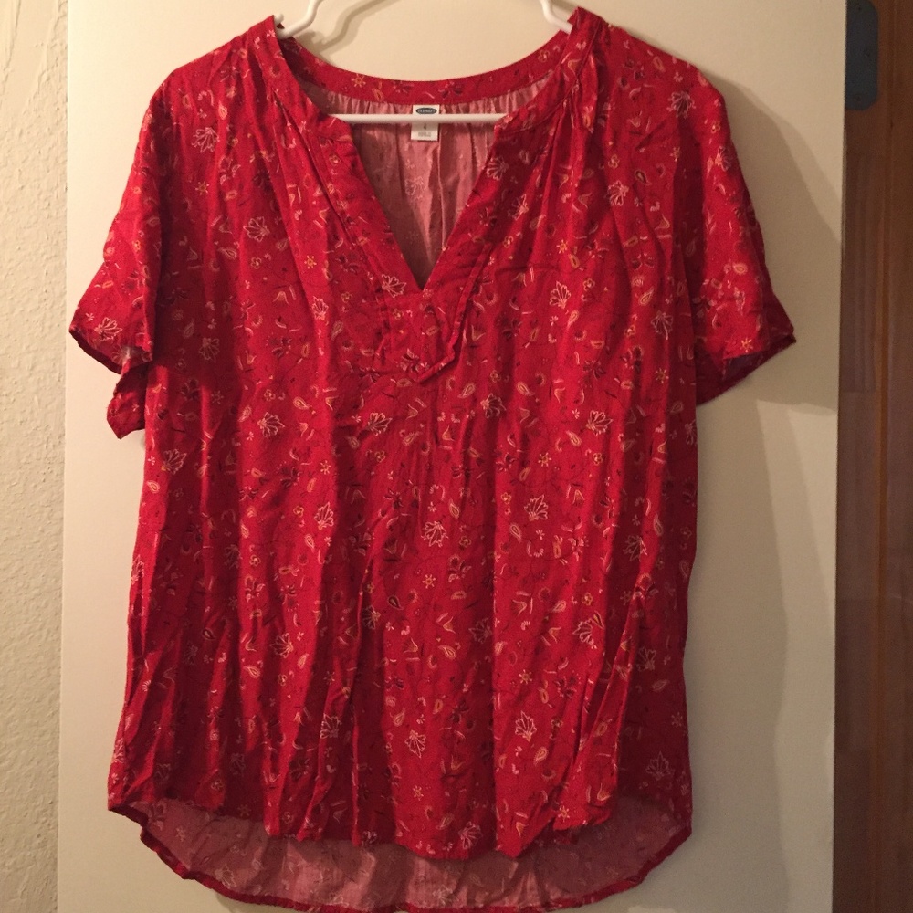 Old Navy Red Blouse